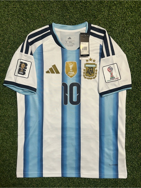 adidas Other - Adidas Messi Argentina #10 Home Soccer Jersey - Sky Blue & White
